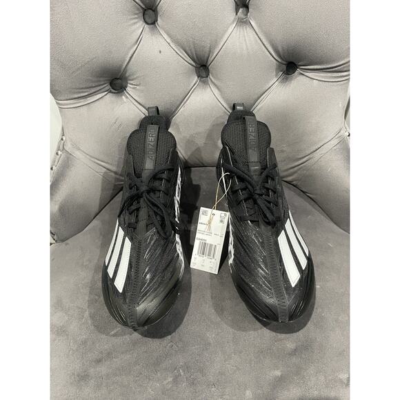 adidas Other - Adidas Men’s 12.5 Adizero Low Top Lightweight Football Cleats Black/White GX4050